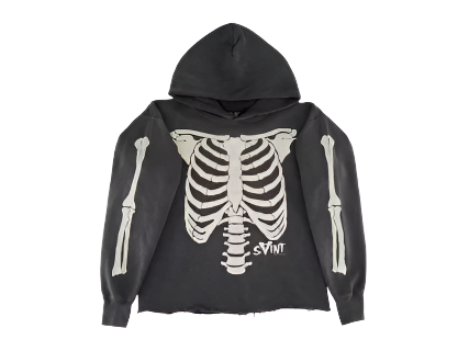 Saint Mxxxxxx Bone VL Hoodie Vintage Black (Pre-Owned)