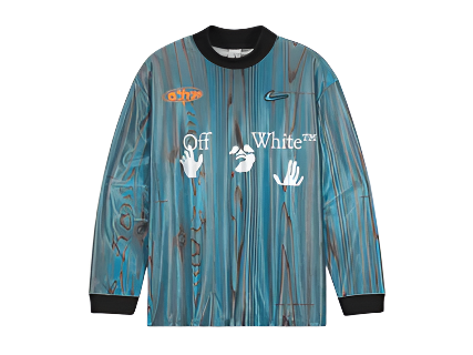 OFF-WHITE x Nike 001 Soccer Jersey Blue (Pre-Owned)