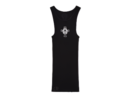 Chrome Hearts Hairy Cross Rib Tank Black