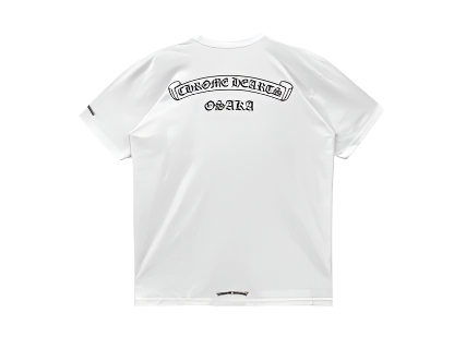 Chrome Hearts OSAKA Exclusive Scroll Label White Short Sleeve T-Shirt (Pre-Owned)