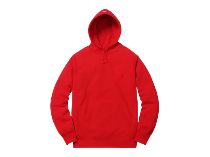 Supreme Tonal S Logo Hoodie Red (Pre-Owned)