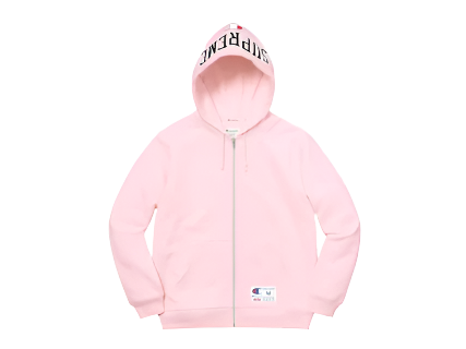 Supreme Champion Arc Logo Zip Up Sweat Light Pink (Pre-Owned)