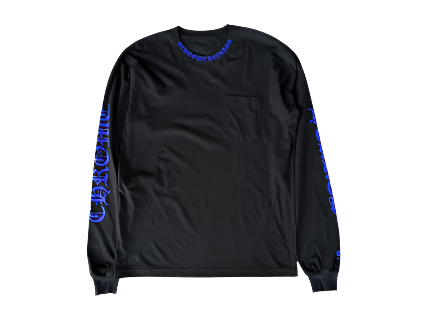 Chrome Hearts Neck Logo L/S Black/Blue (Pre-Owned)