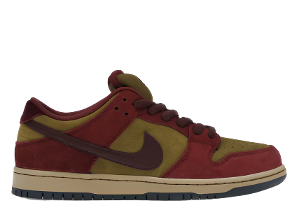 Nike SB Dunk Low Dark Team Red Olive Flak