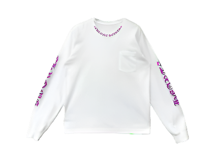 Chrome Hearts Neck Logo L/S White/Purple (Pre-Owned)