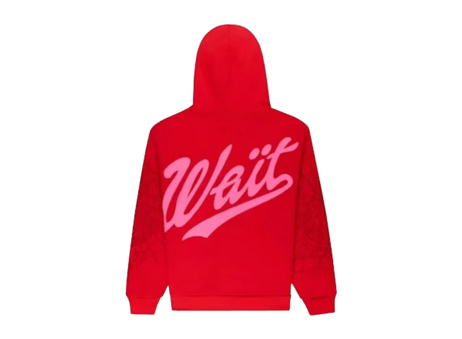 Sp5der Wait 5 Hoodie Red