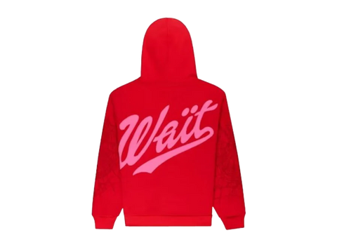 Sp5der Wait 5 Hoodie Red