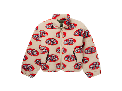 Kapital Drizzler Cropped Printed Fleece