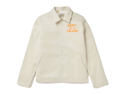 Gallery Dept. Montecito Logo-Print Cotton-Twill Jacket Ecru (Pre-Owned)