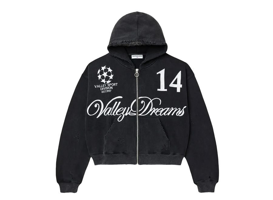 Vale Sports Division Soccer Zip Up Black