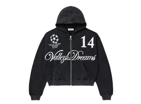 Vale Sports Division Soccer Zip Up Black