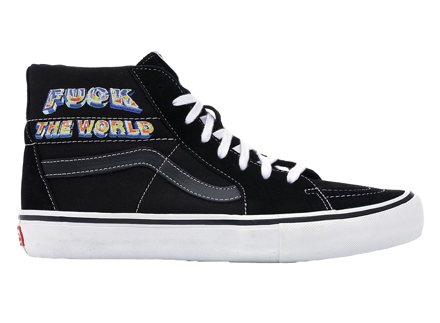 Vans Sk8-Hi Supreme Fuck the World Black (Pre-Owned)
