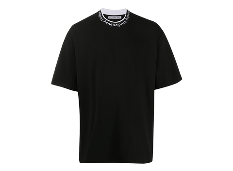 Acne Studios Logo Collar T-Shirt Black (Pre-Owned)
