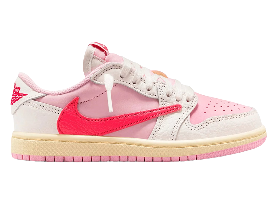 Jordan 1 Retro Low OG SP Travis Scott Sail Tropical Pink (PS)