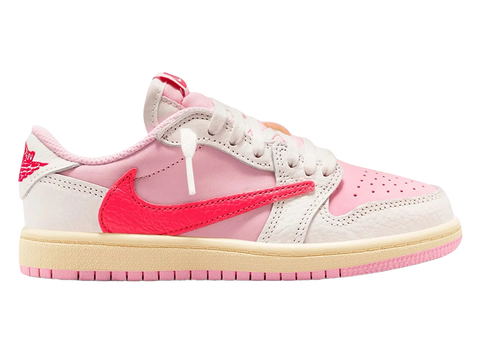 Jordan 1 Retro Low OG SP Travis Scott Sail Tropical Pink (PS)