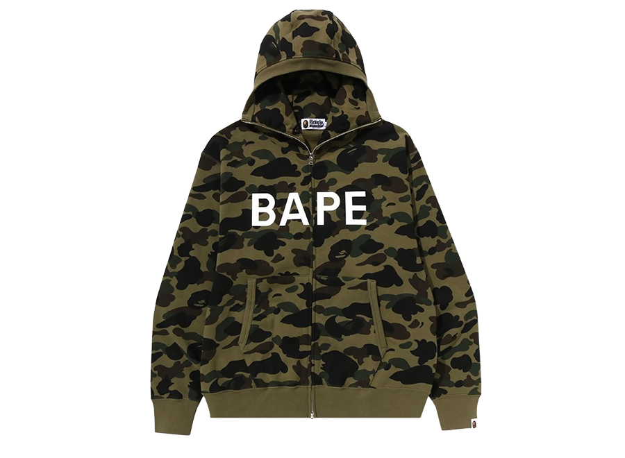 BAPE 1ST CAMO BALACLAVA FULL ZIP HOODIE