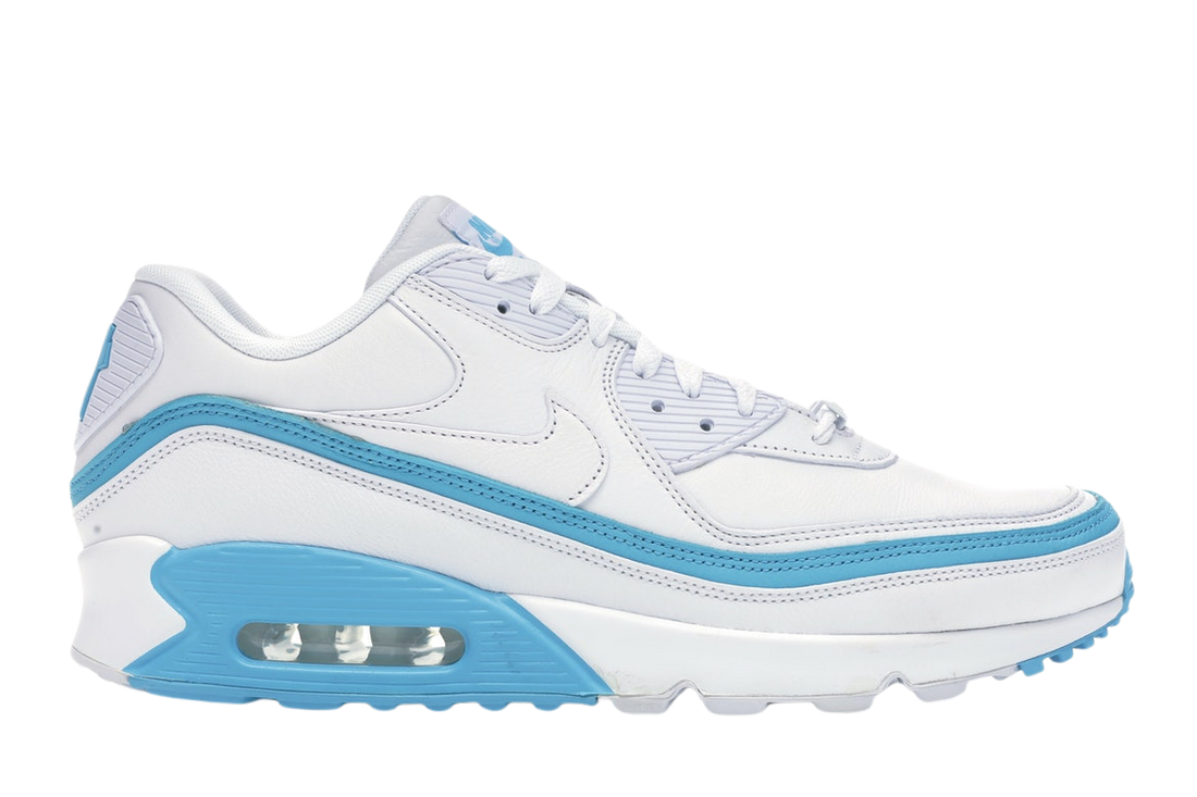 Nike Air Max 90 Undefeated White Blue Fury (Pre-Owned)