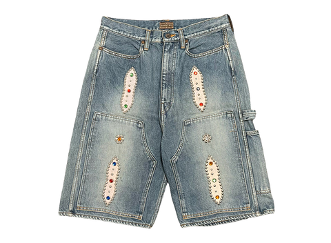 Kapital Double Knee Studded Jean Shorts Indigo (Pre-Owned)