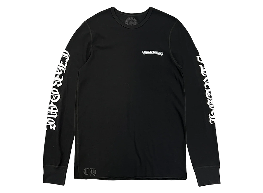 Chrome Hearts Scroll Logo Thermal L/S Black (Pre-Owned)