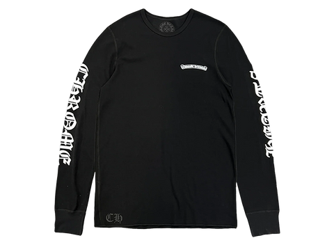 Chrome Hearts Scroll Logo Thermal L/S Black (Pre-Owned)