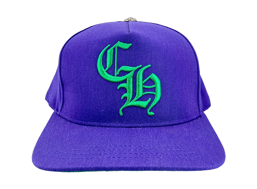 Chrome Hearts CH Baseball Cap Purple/Green (Pre-Owned)