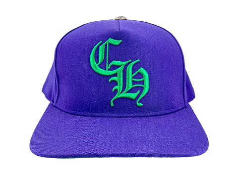 Chrome Hearts CH Baseball Cap Purple/Green (Pre-Owned)