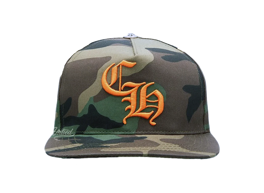 Chrome Hearts CH Trucker Hat Camo/Orange