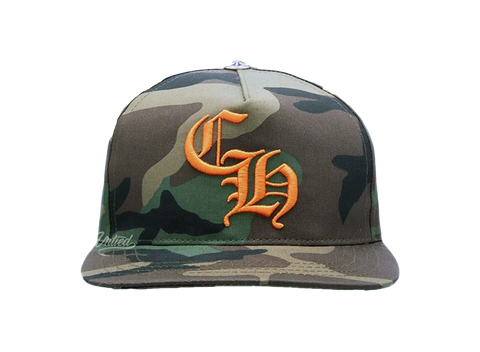 Chrome Hearts CH Trucker Hat Camo/Orange