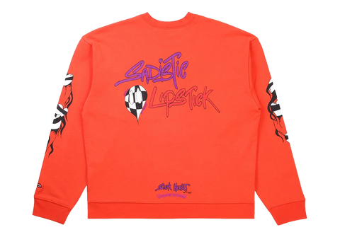 Chrome Hearts Matty Boy Sadistic Lipstick Crewneck Red (Pre-Owned)