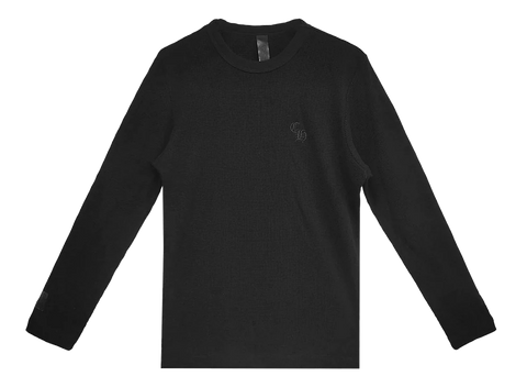 Chrome Hearts CH Waffle Thermal L/S T-Shirt Black (Pre-Owned)