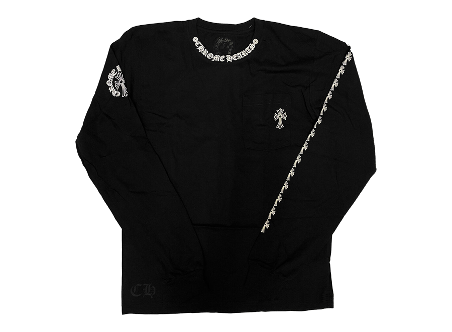 Chrome Hearts CH Cross Pocket L/S T-Shirt Black
