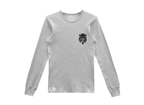Chrome Hearts Dagger Grey Waffle Thermal Long Sleeve Shirt (Pre-Owned)