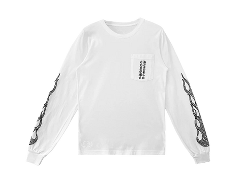 Chrome Hearts Flame Sleeve Long Sleeve Tee (Pre-Owned)