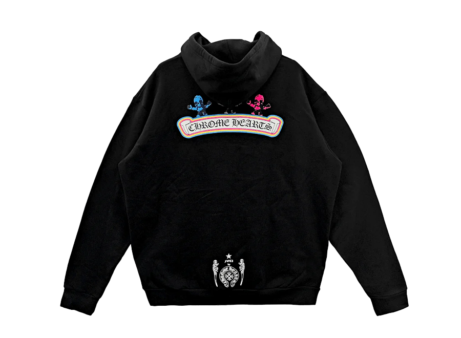 Chrome Hearts FOTI Harris Teeter Zip Up Hoodie Black/Multi (Pre-Owned)