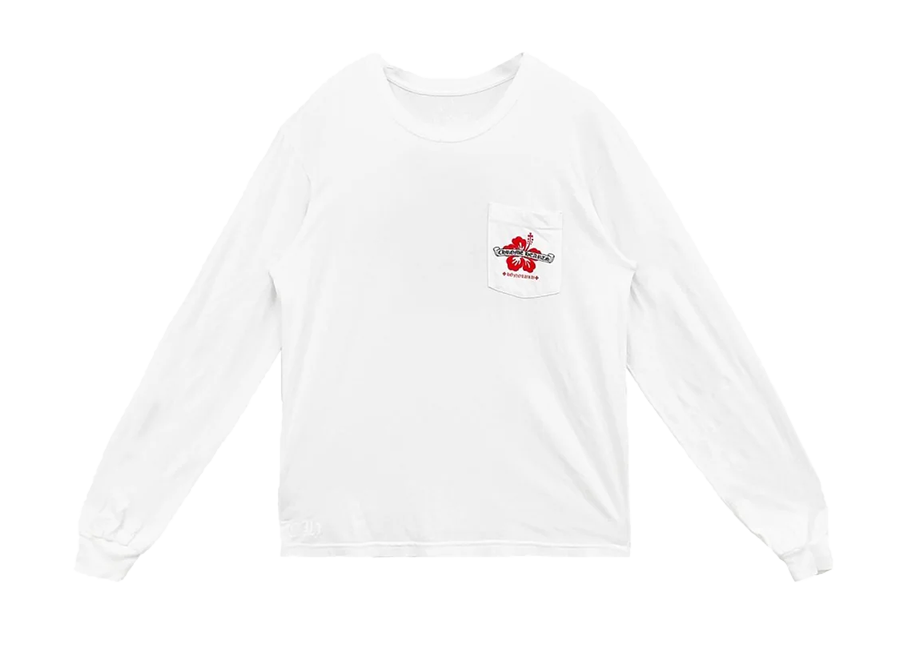 Chrome Hearts Honolulu Exclusive Hibiscus Flower Long Sleeve Shirt