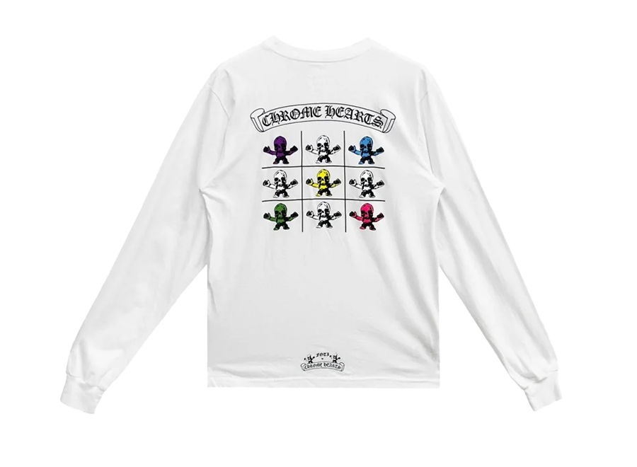 Chrome Hearts Multi Rainbow FOTI L/S T-Shirt White