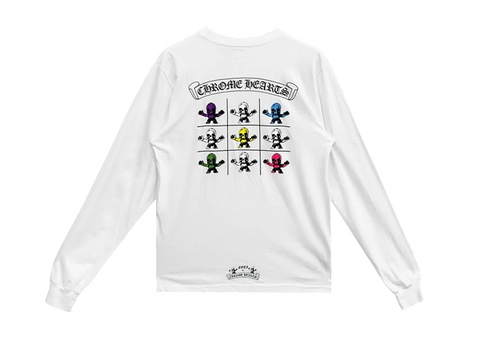 Chrome Hearts Multi Rainbow FOTI L/S T-Shirt White (Pre-Owned)