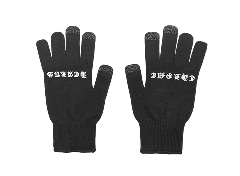 Chrome Hearts Script Cross Logo Gloves (Pre-Owned)