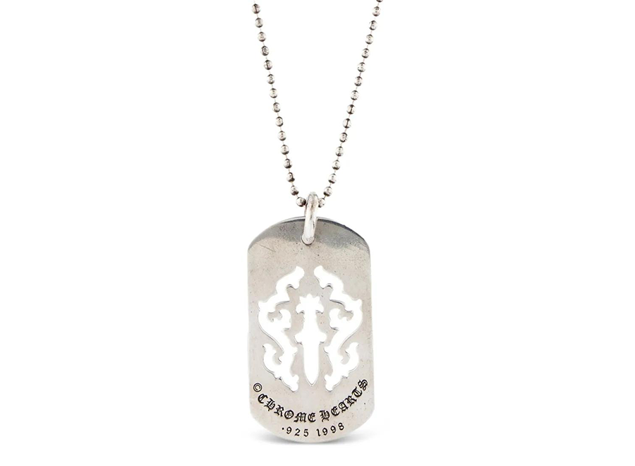 Chrome Hearts Dagger Dog Tag with Ball Chain