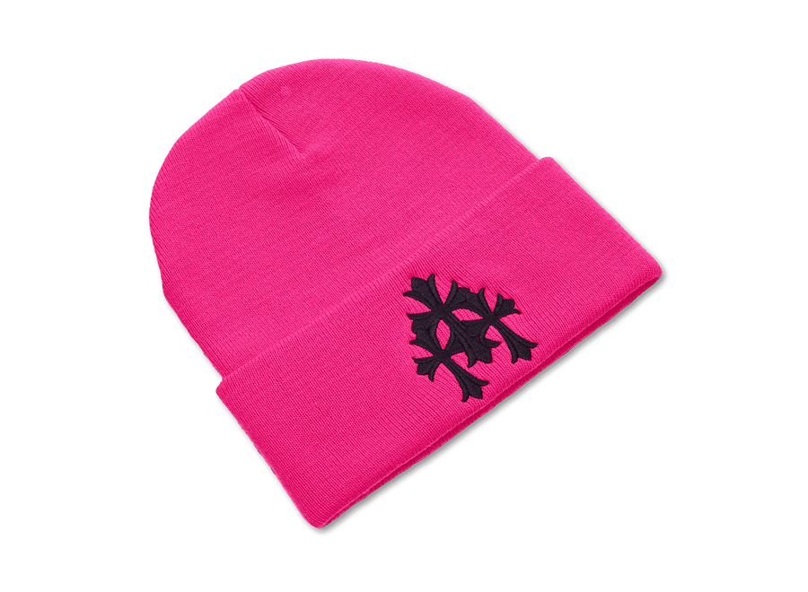 Chrome Hearts Triple Cross Beanie Pink
