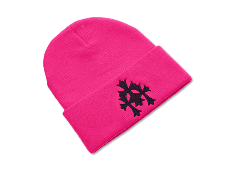 Chrome Hearts Triple Cross Beanie Pink (Pre-Owned)