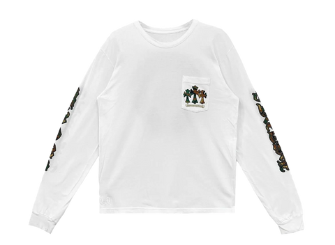 Chrome Hearts White Camo Triple Cross Horseshoe Long Sleeve Shirt (Pre-Owned)