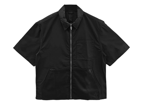 Chrome Hearts Nylon & Leather Zip Shirt