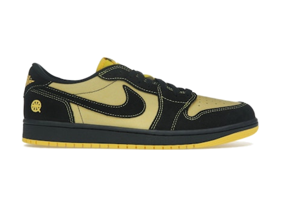 Jordan 1 Retro Low OG Quai 54 Black Tour Yellow Red