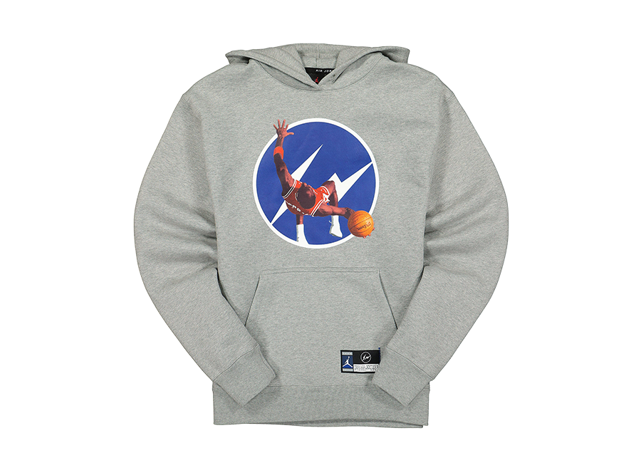 Jordan x Fragment Image Pullover Hoodie Dark Grey Heather (Pre-Owned)