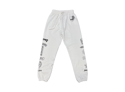 Chrome Hearts Deadly Doll Sweatpants White (Pre-Owned)