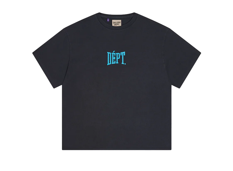 Gallery Dept. Gym Logo T-Shirt Black/Blue (Pre-Owned)