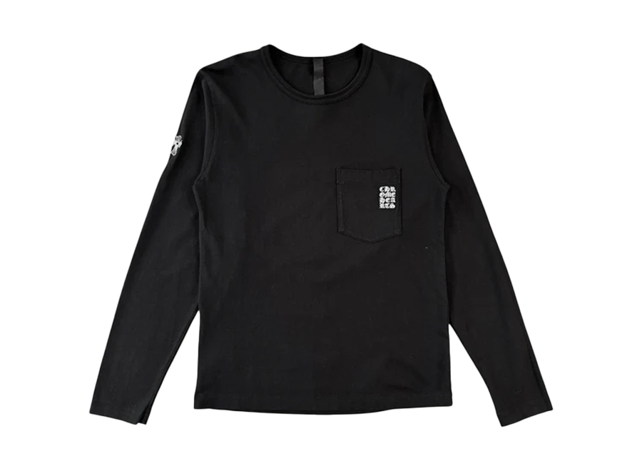 Chrome Hearts Eye Chart Logo Embroidered Long Sleeve T-Shirt Black (Pre-Owned)