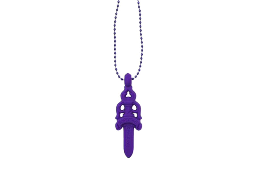 Chrome Hearts Silicone Dagger Necklace Purple