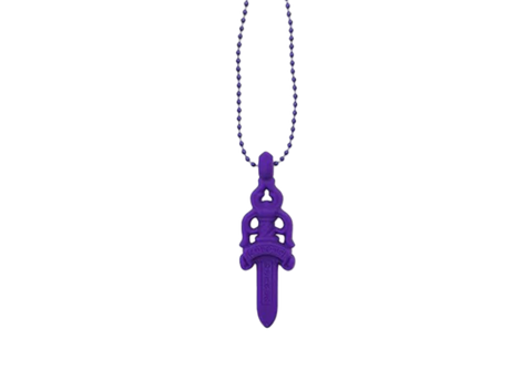 Chrome Hearts Silicone Dagger Necklace Purple